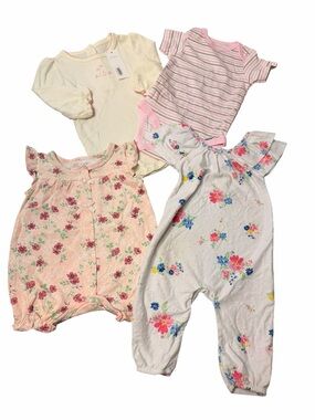 Janie and Jack Laura Ashley Baby Girl 4 Pc Outfit Bundle 0-6M NWT Floral